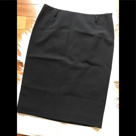 W.Prada Wool Pencil Black Skirt 40/4 - Picture 2 of 8